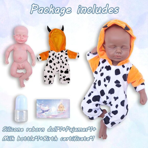 Full Body Platinum Silicone Baby Dolls Newborn Adam-ivory Reborn Baby Boy - Picture 5 of 6